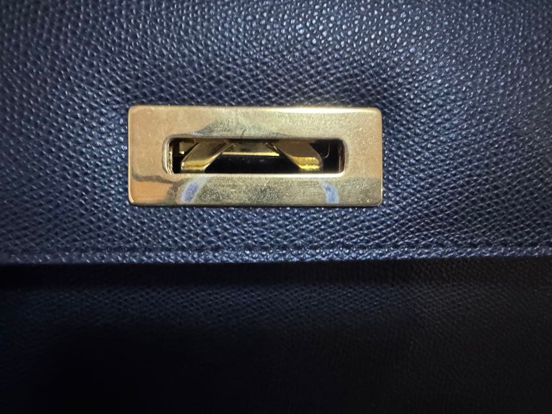 カルボッティ⭐︎ブラックレザーハンドバッグ