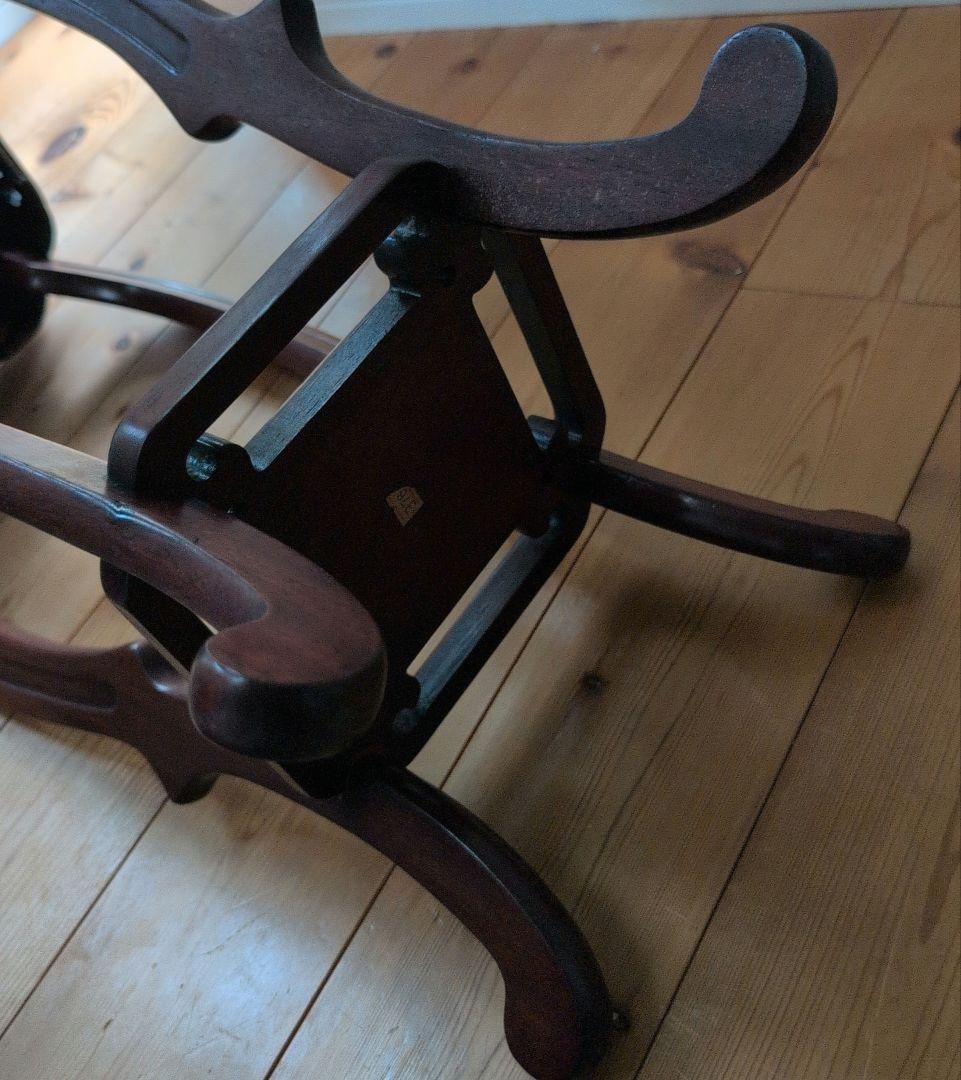 指物工芸 総シタン材(紫檀) 漆塗り 花台 アンティーク