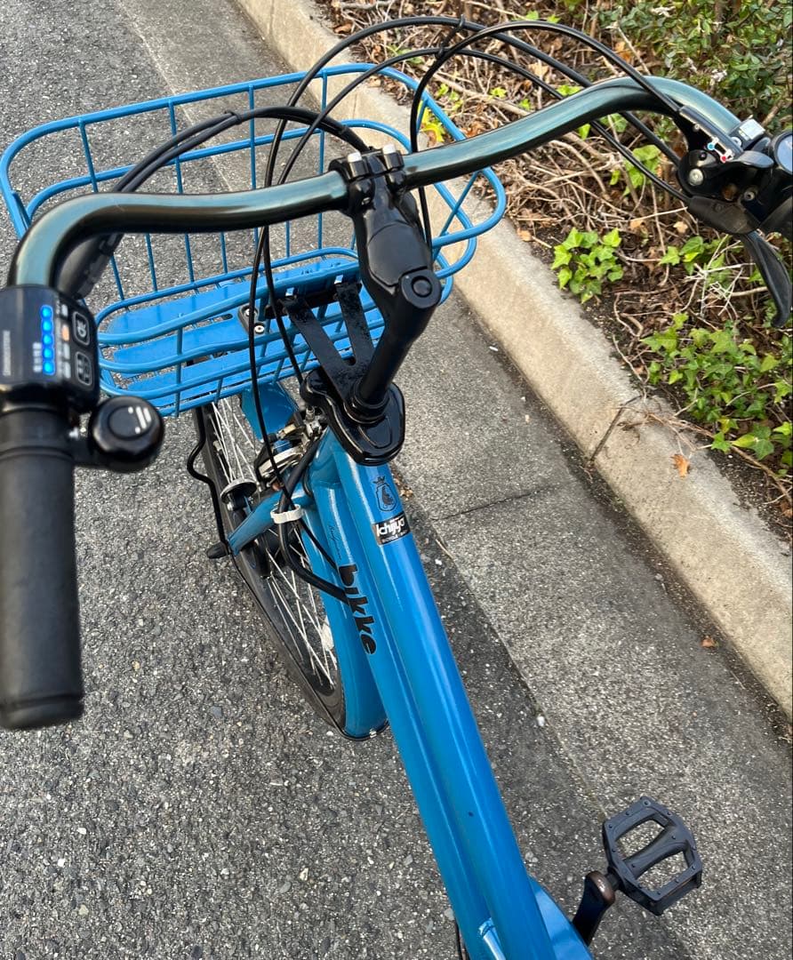 と*と様 自動充電　BRIDGESTONE ビッケ グリ　電動自転車　発送不可