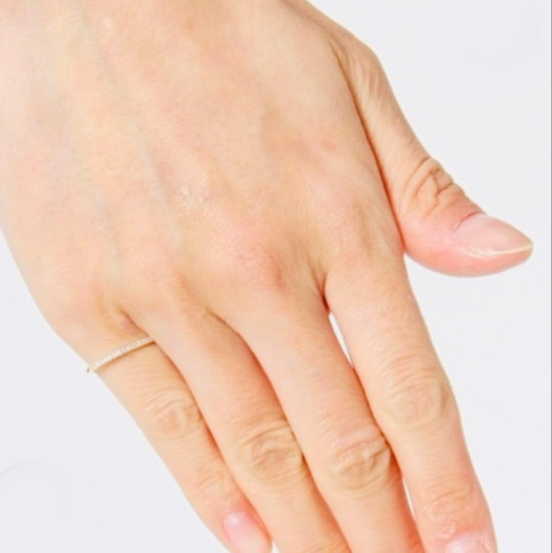 ノジェス K10YG ハーフエタニティ ピンキーリング