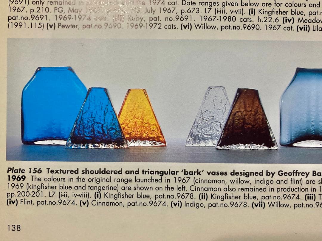 ビンテージ花瓶?(Whitefriars1966年) ビンテージ花瓶?(Whitefriars1966