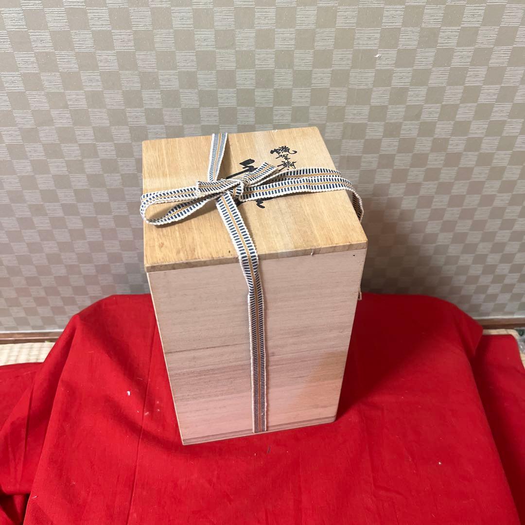 未使用品　蝋型鋳銅香炉 共箱 銅製 鷺花鳥文 供箱