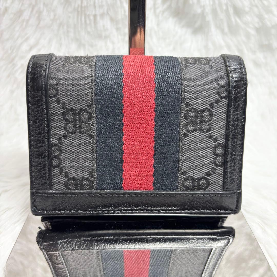 ✨付属品完備✨ グッチ バレンシアガ ザハッカー シェリーライン GG 折り財布