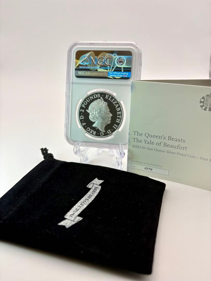 2019 イギリス クイーンズ ビースト ビューフォート イェール 銀貨