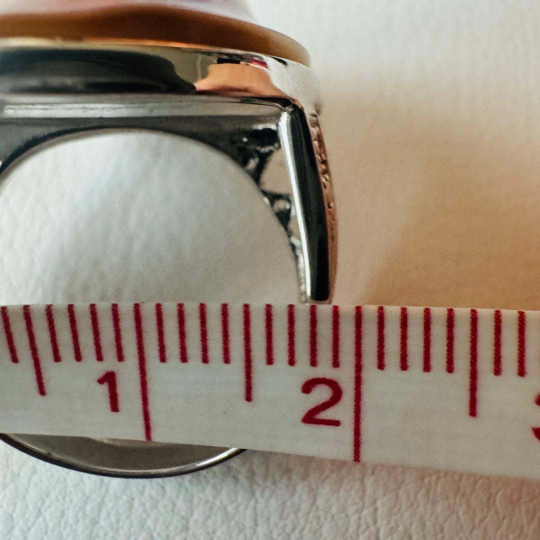 大粒 マベパール リング 指輪 シルバー925 13号 内径17mm