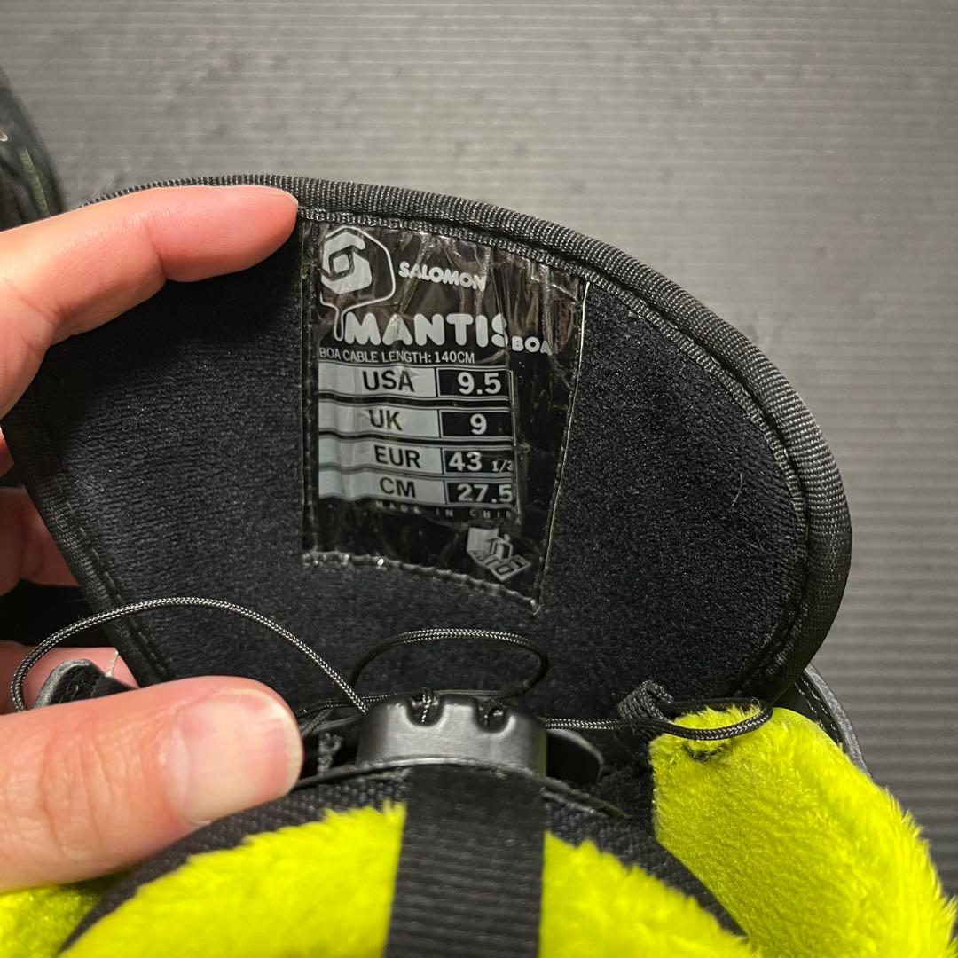 【最終値下げ】SALOMON スノーボードブーツ ブラック/イエロー