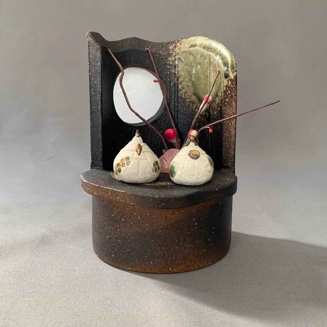 【未使用】明山窯　雛人形　ひな祭り 朧月夜