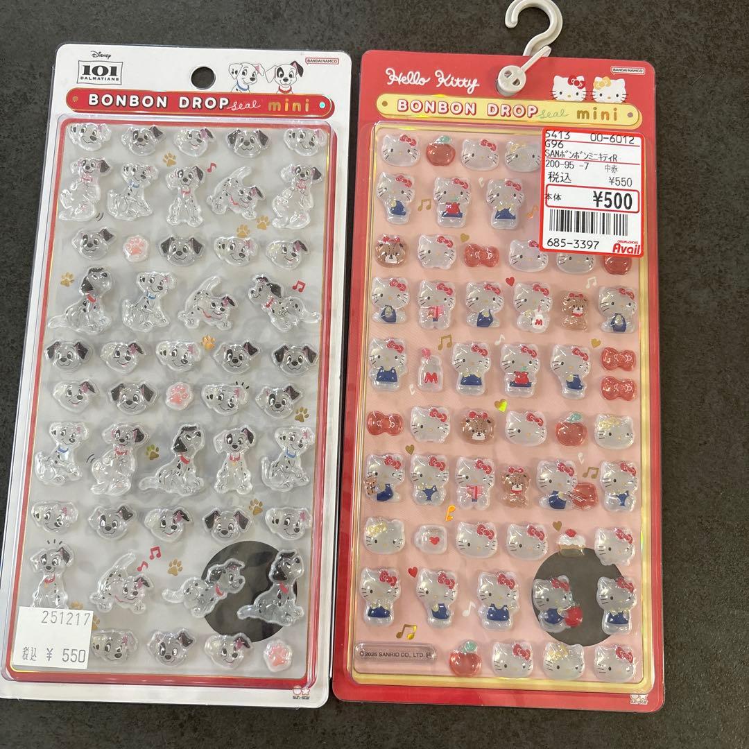 正規品　ボンボンドロップシール　うるちゅる　11点セット　サンリオ　ディズニー