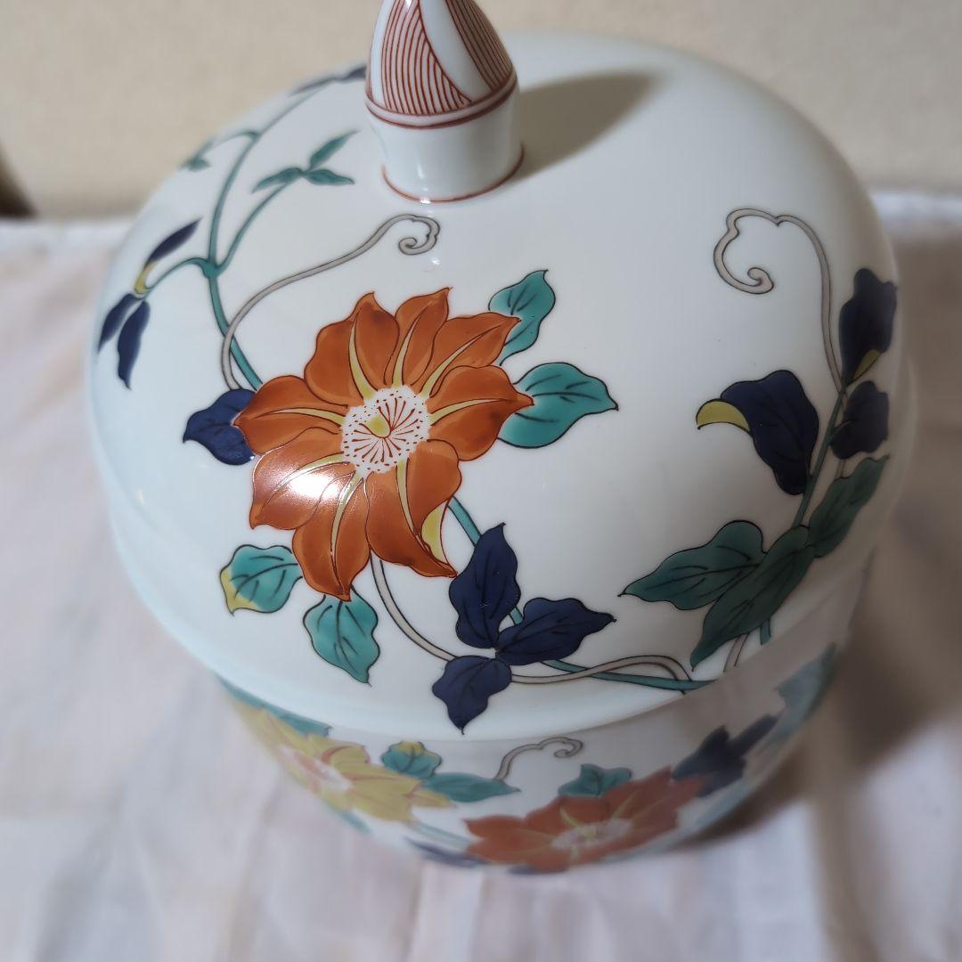 古伊万里蓋付き菓子鉢