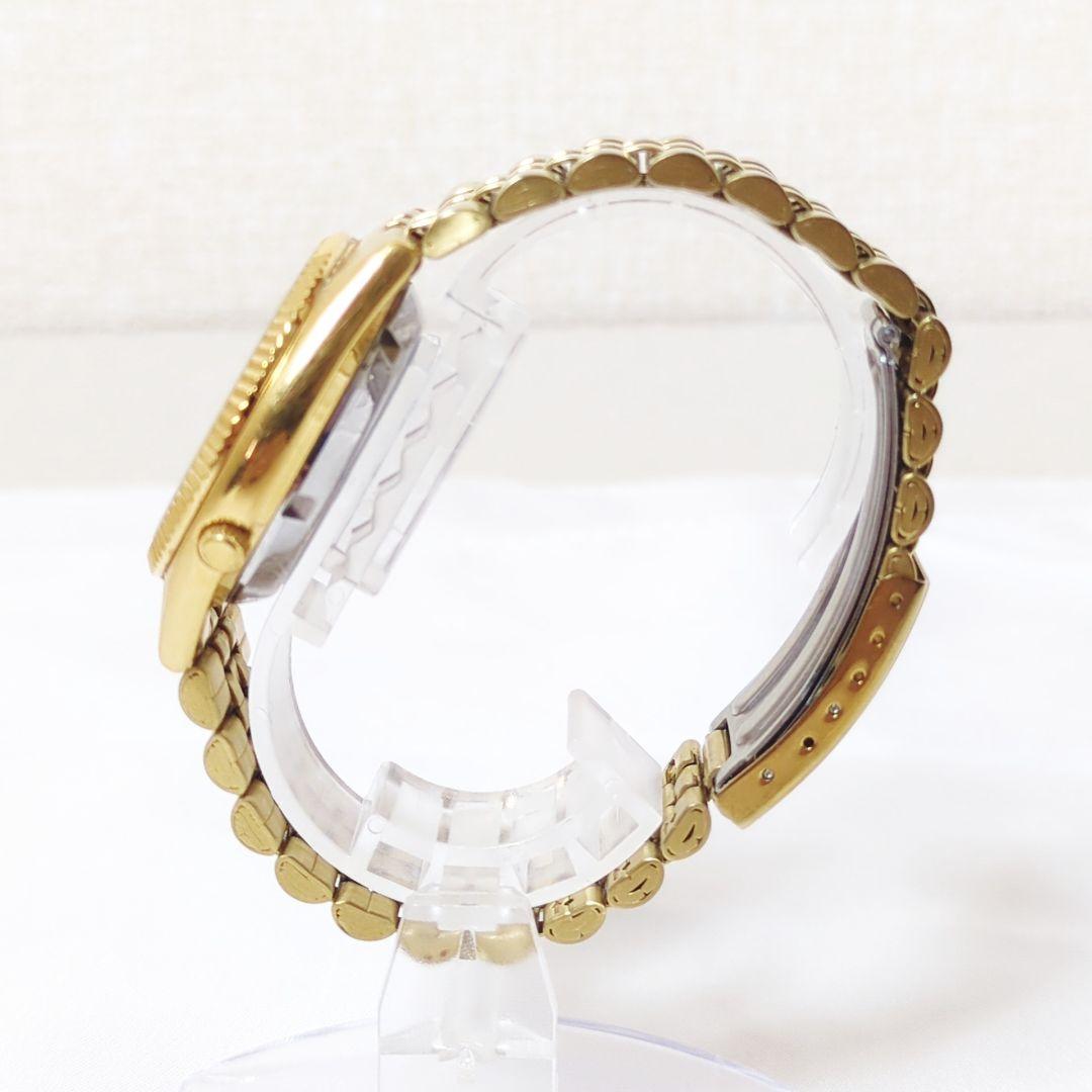 【美品】SEIKO5 自動巻き 稼働品 デイデイト 腕時計 裏スケ