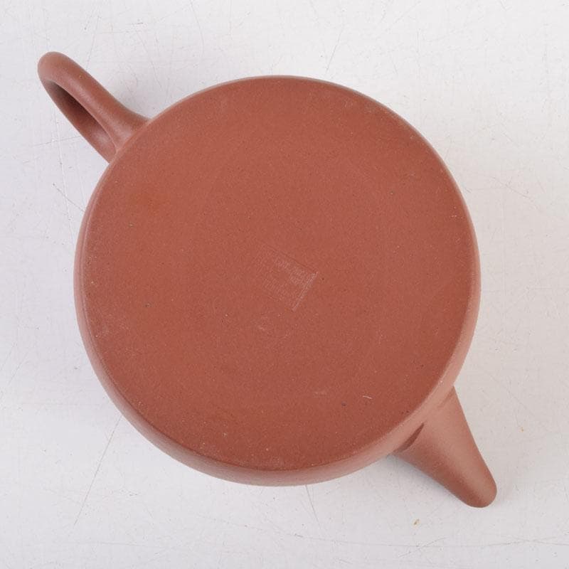 中国 荊渓恵孟臣製 紫砂 朱泥 急須 茶壷 V 9219