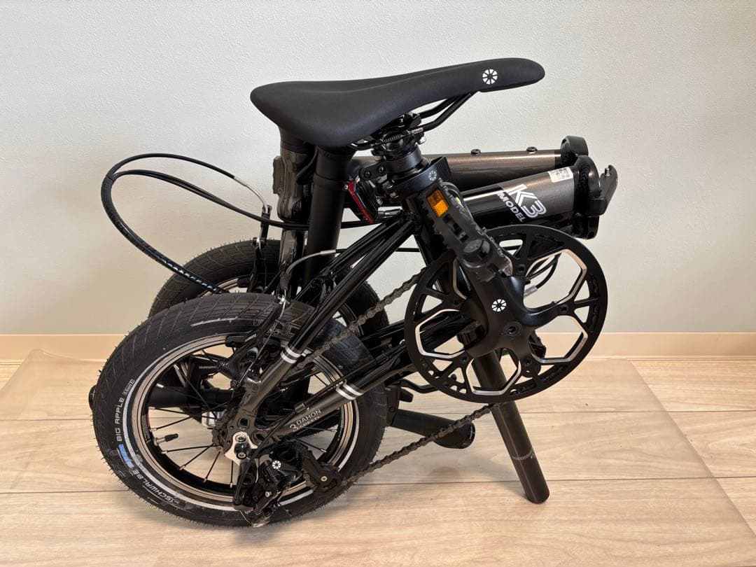 【カスタム有】DAHON K3 ガンメタリック 走行少なめ 室内保管