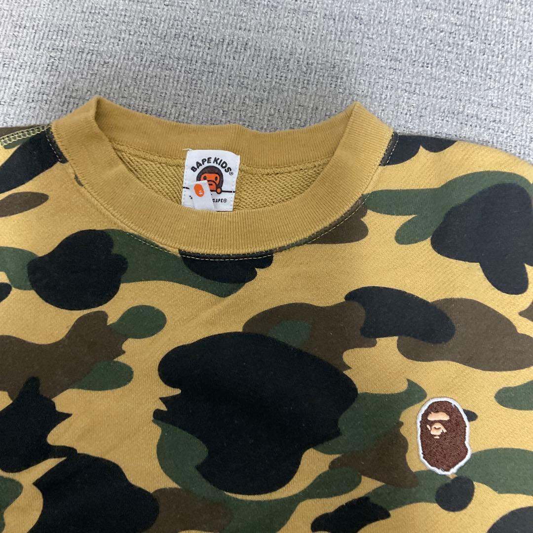 BAPE KIDS カモフラージュ スウェットシャツ140cm正規品