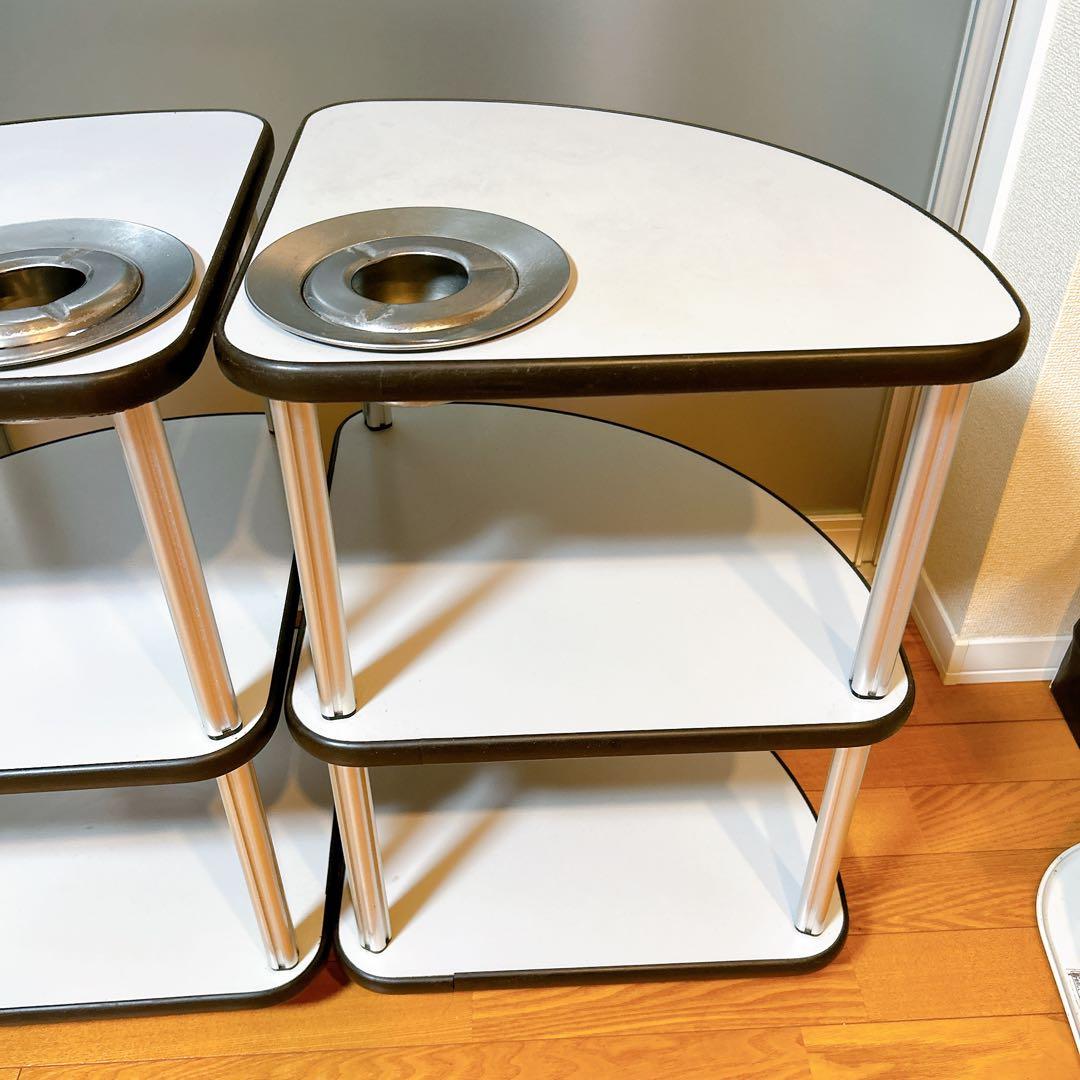 麻雀　麻雀卓用　サイドテーブル　灰皿付き　2点セット②