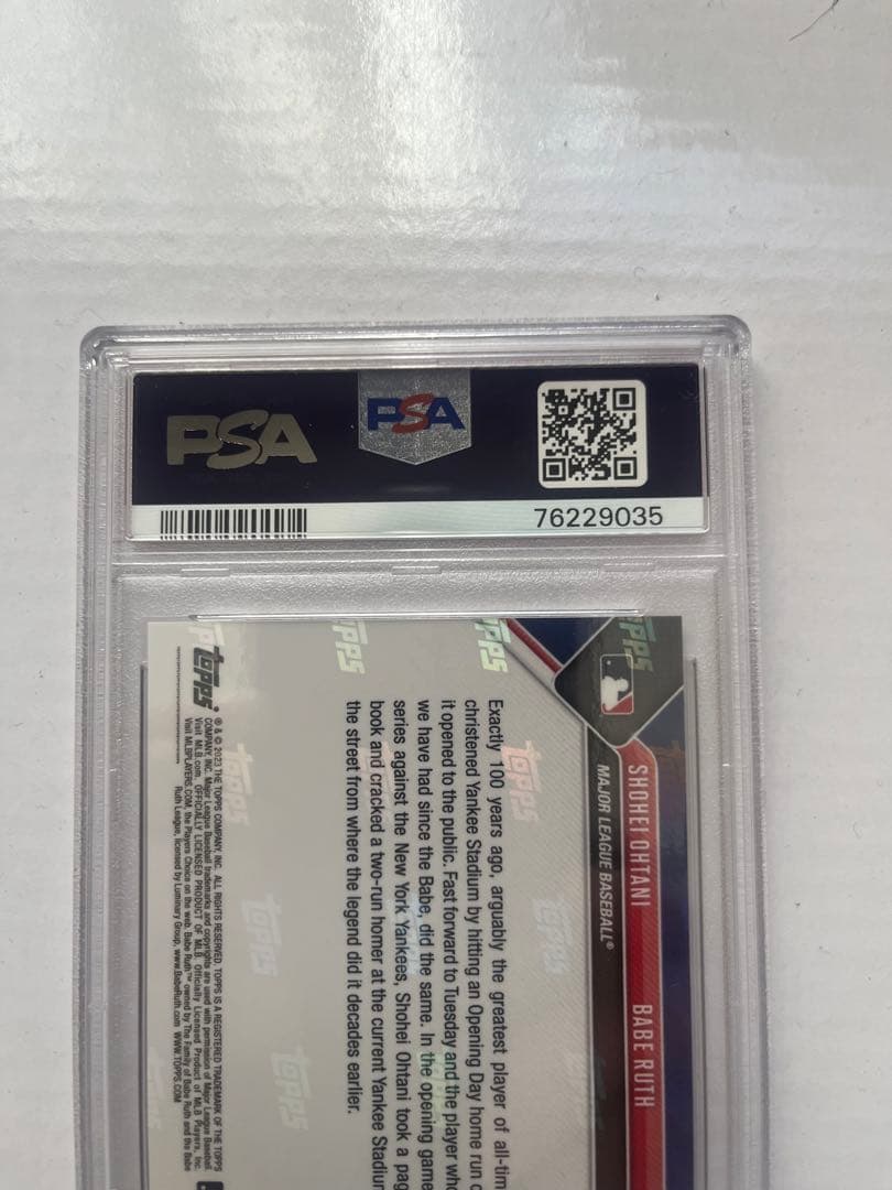 大谷翔平 PSA10 鑑定済 ベイブルース コラボカード #143 topps - メルカリ