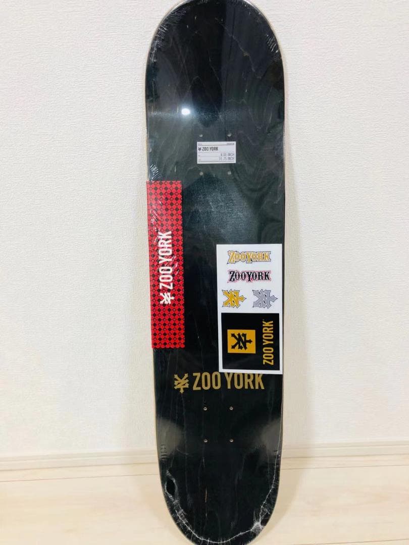 台湾製無地黒デッキテープ付き　ズーヨーク　ZOOYORK 8.0デッキ