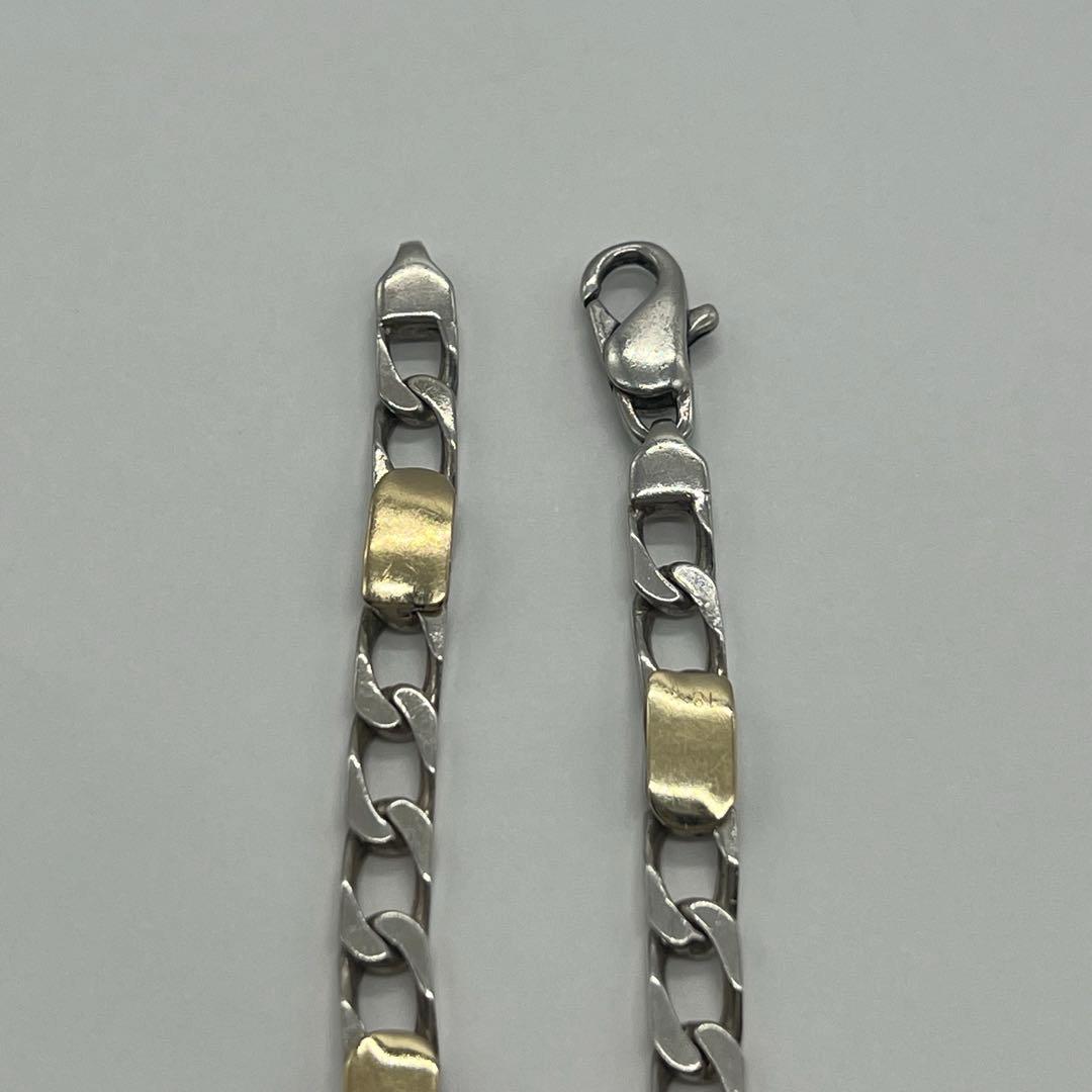 ティファニー TIFFANY フィガロチェーン ブレスレット SV YG コンビ