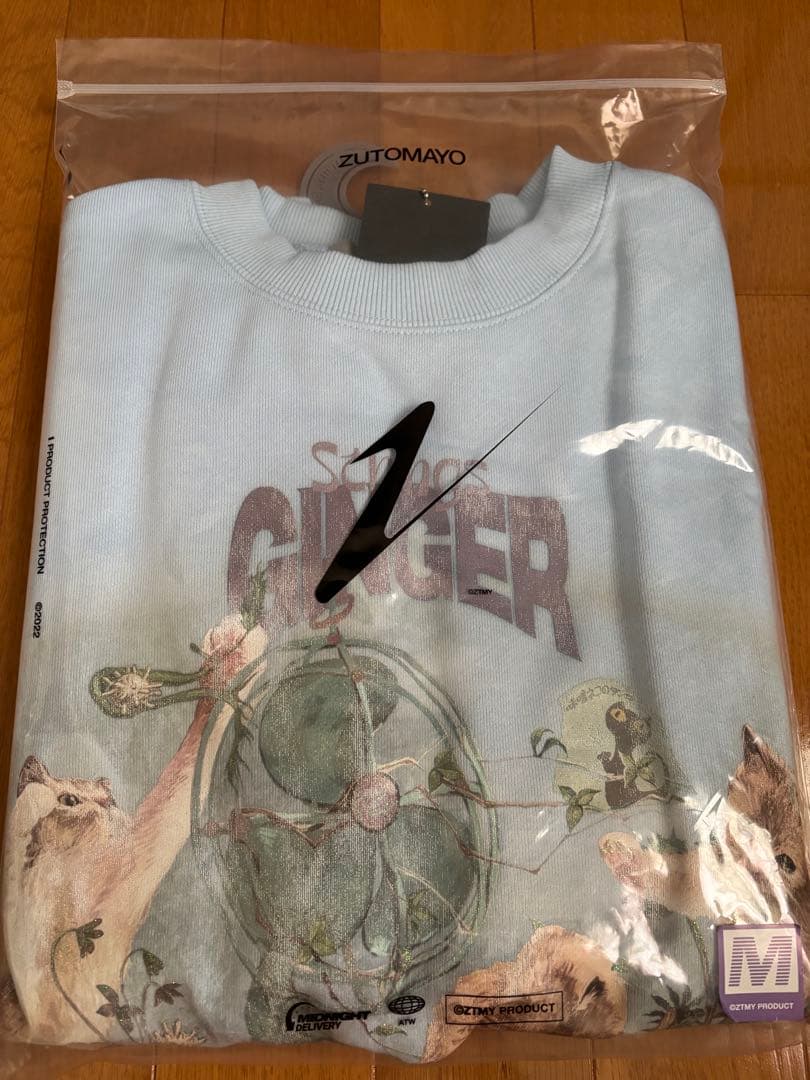 ずとまよ トレーナーずとまよ 愛ペガ Half Zip Sweat Gray トレーナー