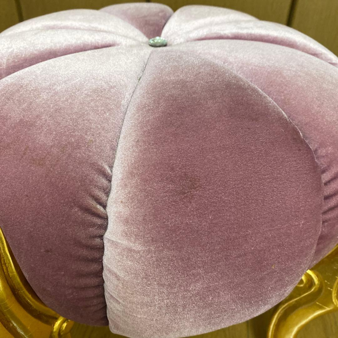 パンプキンスツール スツール パープル　紫　椅子 イス チェア 猫脚