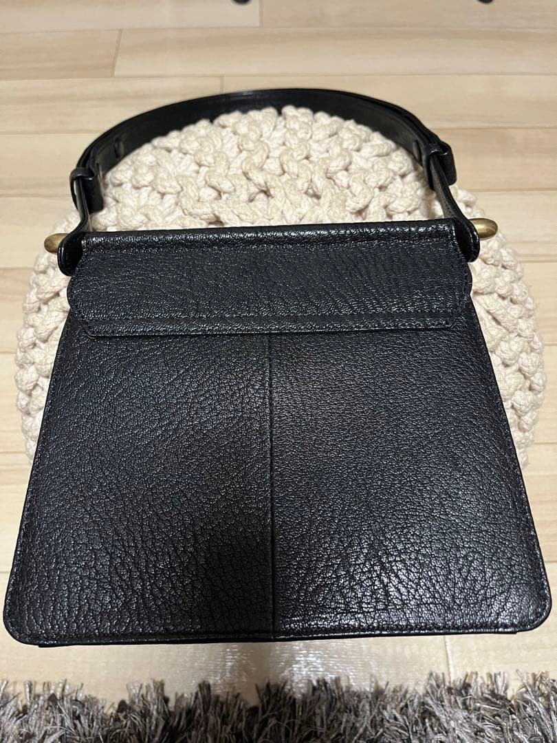 【希少】美品✨トフアンドロードストーン　ショルダーバッグ　ブラックレザー