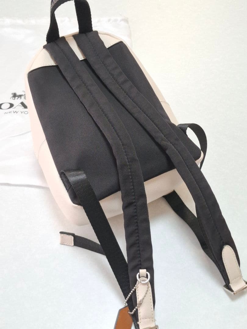 【COACH × Disney】ミニーマウス ミニリュック ホワイト レザー