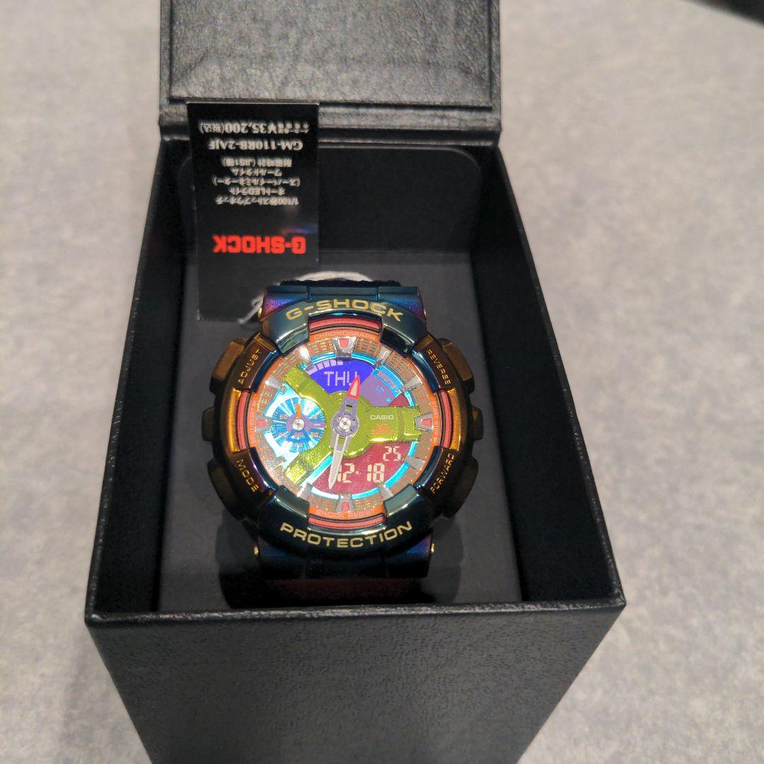 【未使用】ジーショックGM-110RB-2AJF レインボー