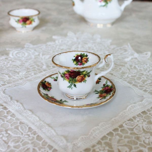 ロイヤルアルバートオールドカントリーローズミニチュアティーセット