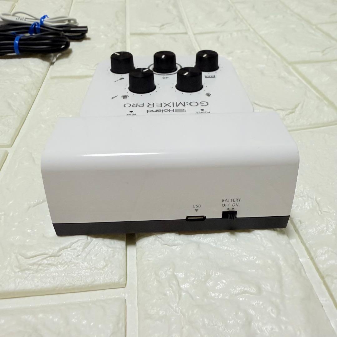 動作OK/付属品完備】Roland GO:MIXER PRO ホワイト 配信用