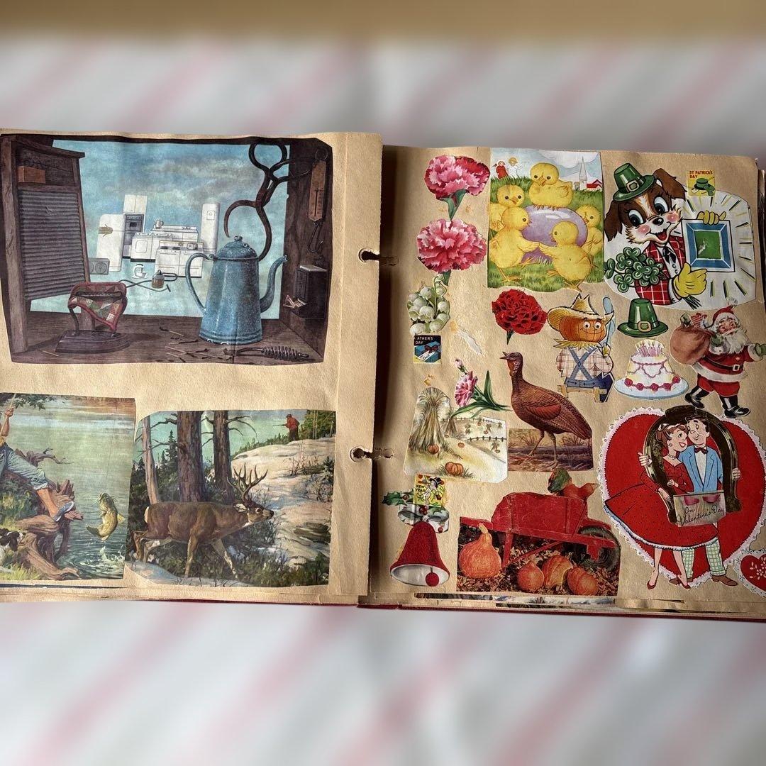 アメリカ　スクラップブック　レトロな紙もの　1960〜70年代