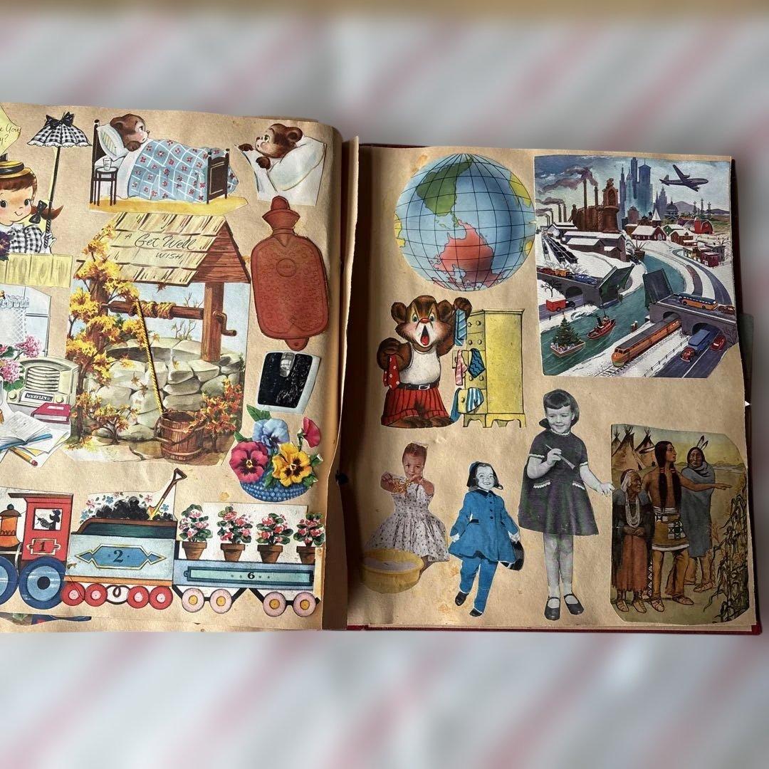 アメリカ　スクラップブック　レトロな紙もの　1960〜70年代