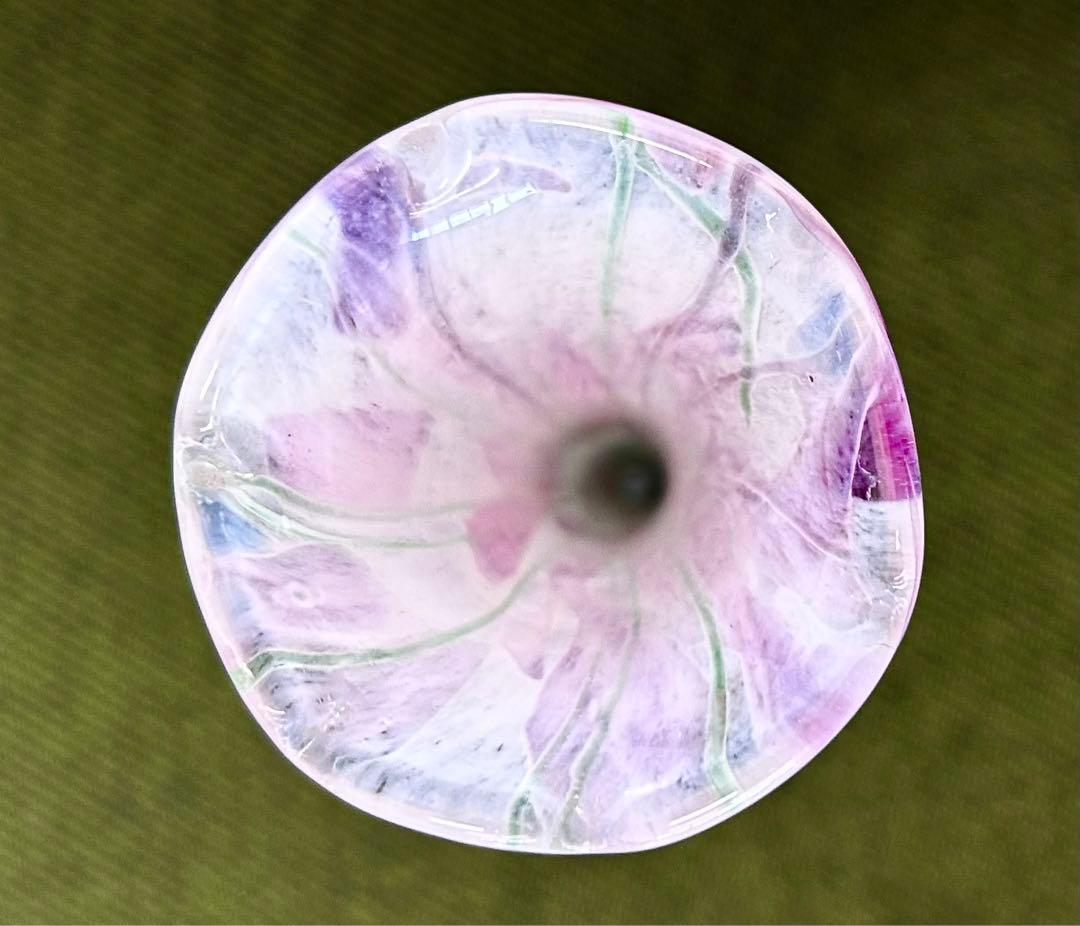 英国 Isle of wight glass アートガラス 花瓶 一輪差 - メルカリ