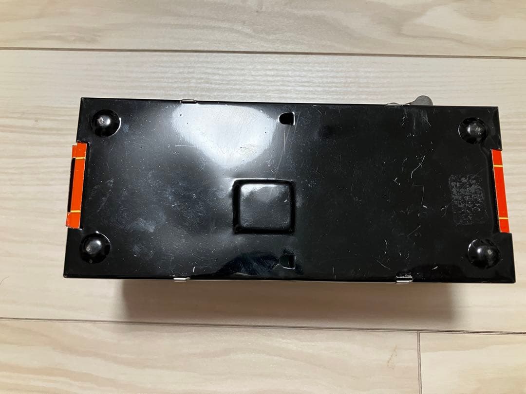 昭和レトロ　ゼンマイ式貯金箱　ブリキ製「HAPPY HIPPO BANK」カバ