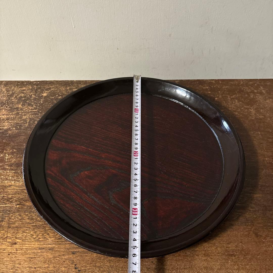 木地盆 丸盆 栗盆 くり抜き盆 骨董 アンティーク 茶懐石 古美術 酒器