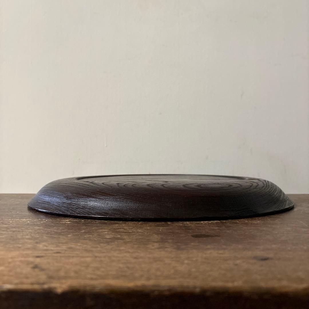 木地盆 丸盆 栗盆 くり抜き盆 骨董 アンティーク 茶懐石 古美術 酒器