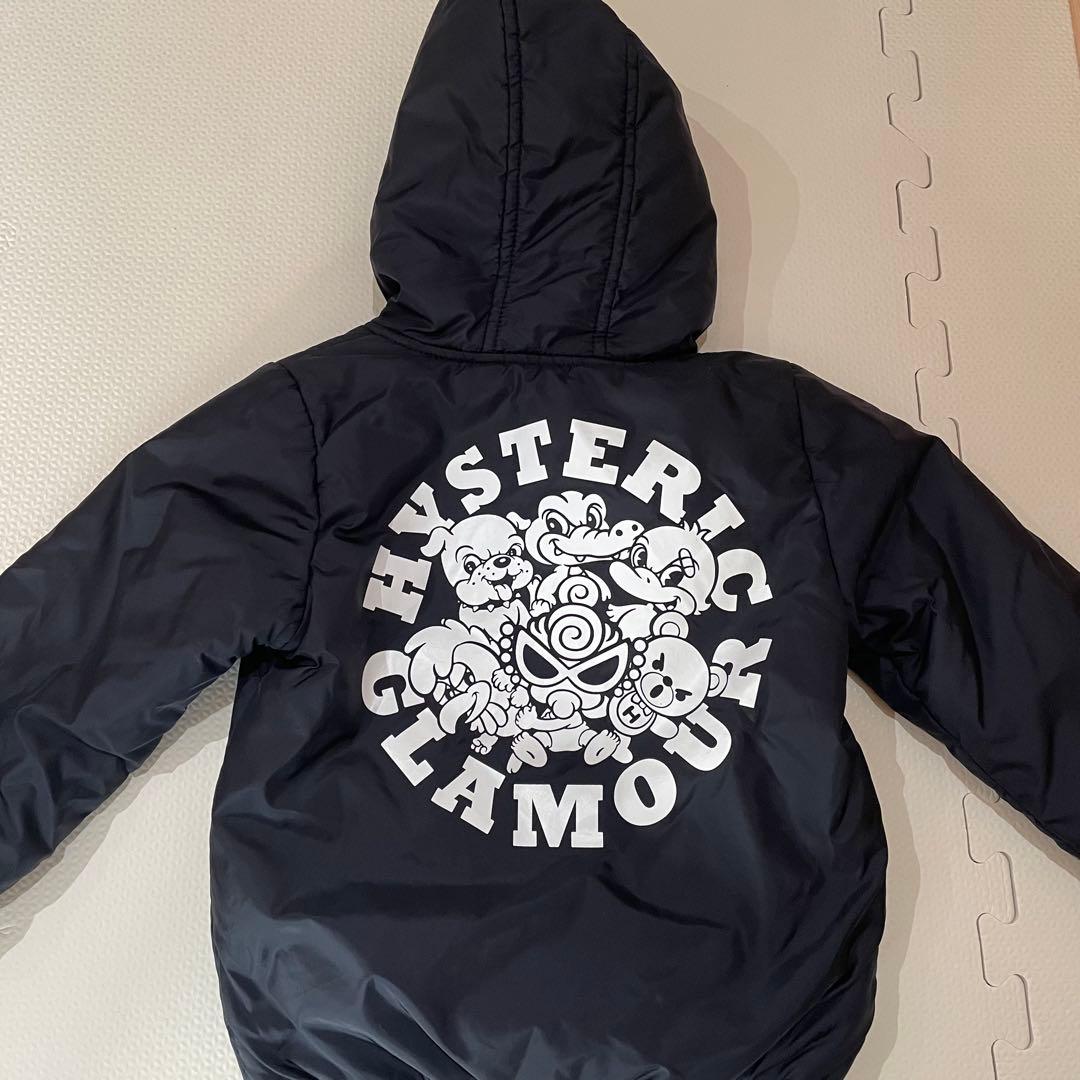 美品　ヒスミニ リバーシブル アウター90