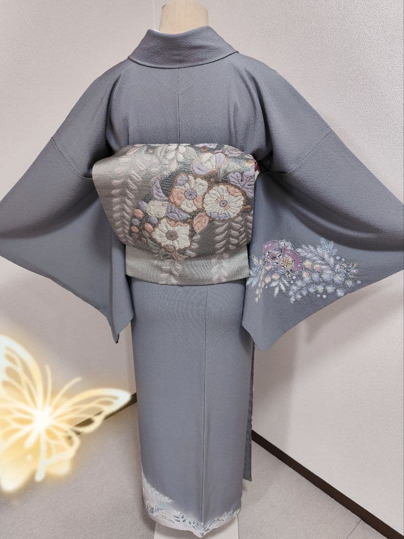 6507 フルセット 付け下げ訪問着 辻が花 辻ヶ花 絞り 作家 縮緬 正絹