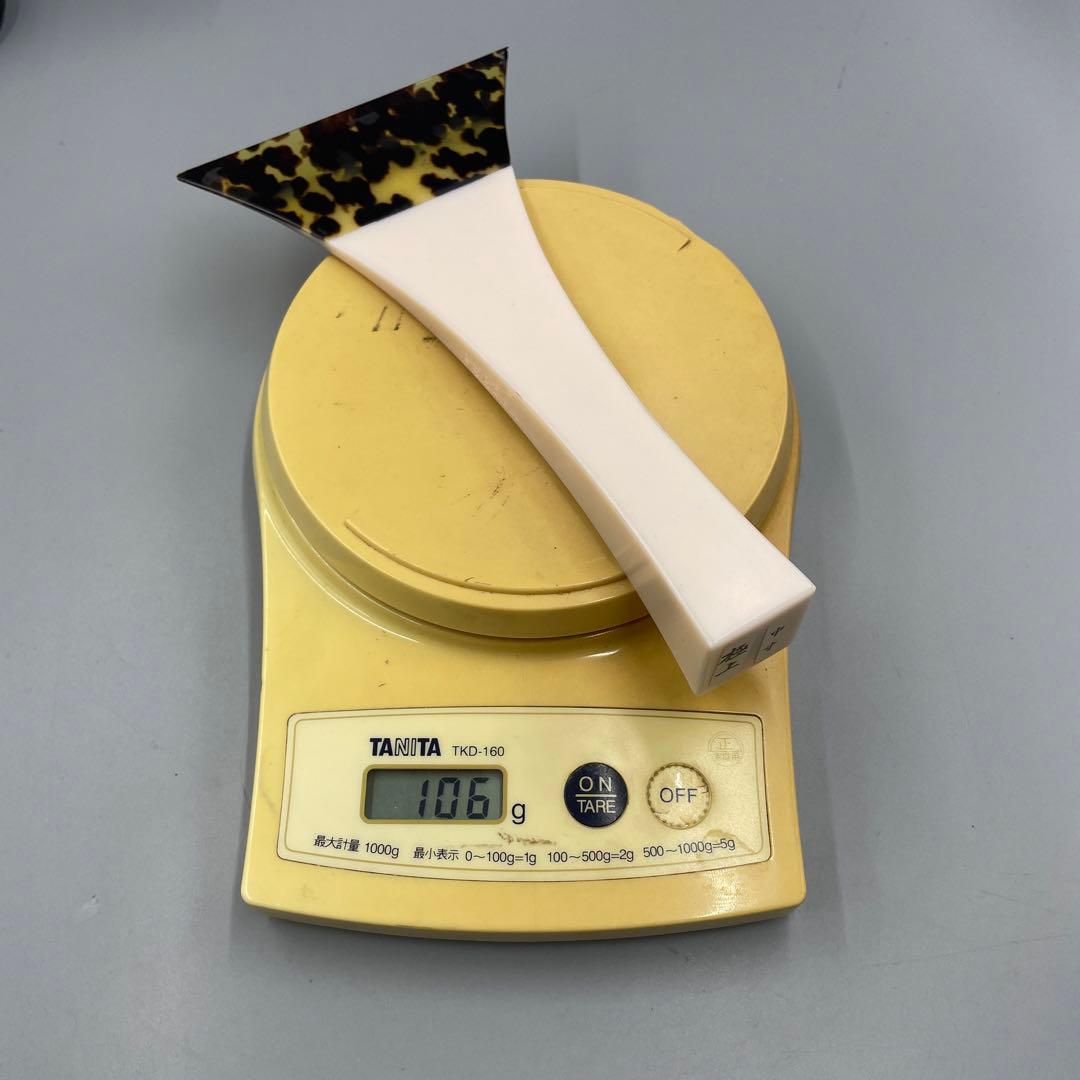 239ヴィンテージ 天然素材 三味線バチ 重さ約106g