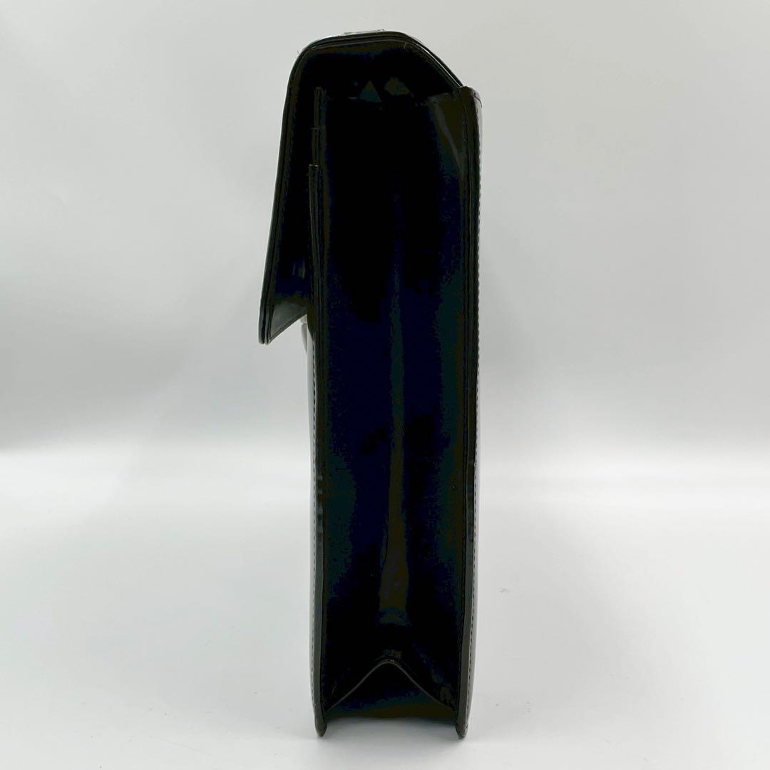 良品　ボス　ビジネスバッグ　レザー　鍵金具　通勤　保存袋付　ブラック