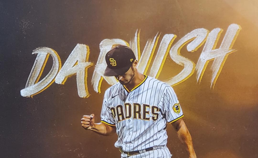 SDパドレスダルビッシュ有 MLB！A3サイズポスターフレーム付き⑰