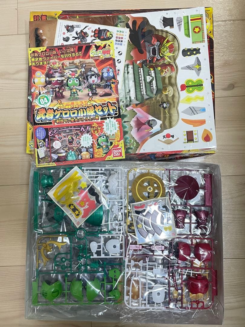 未組立 ケロロ軍曹プラモコレクション 武者ケロロ小隊セット