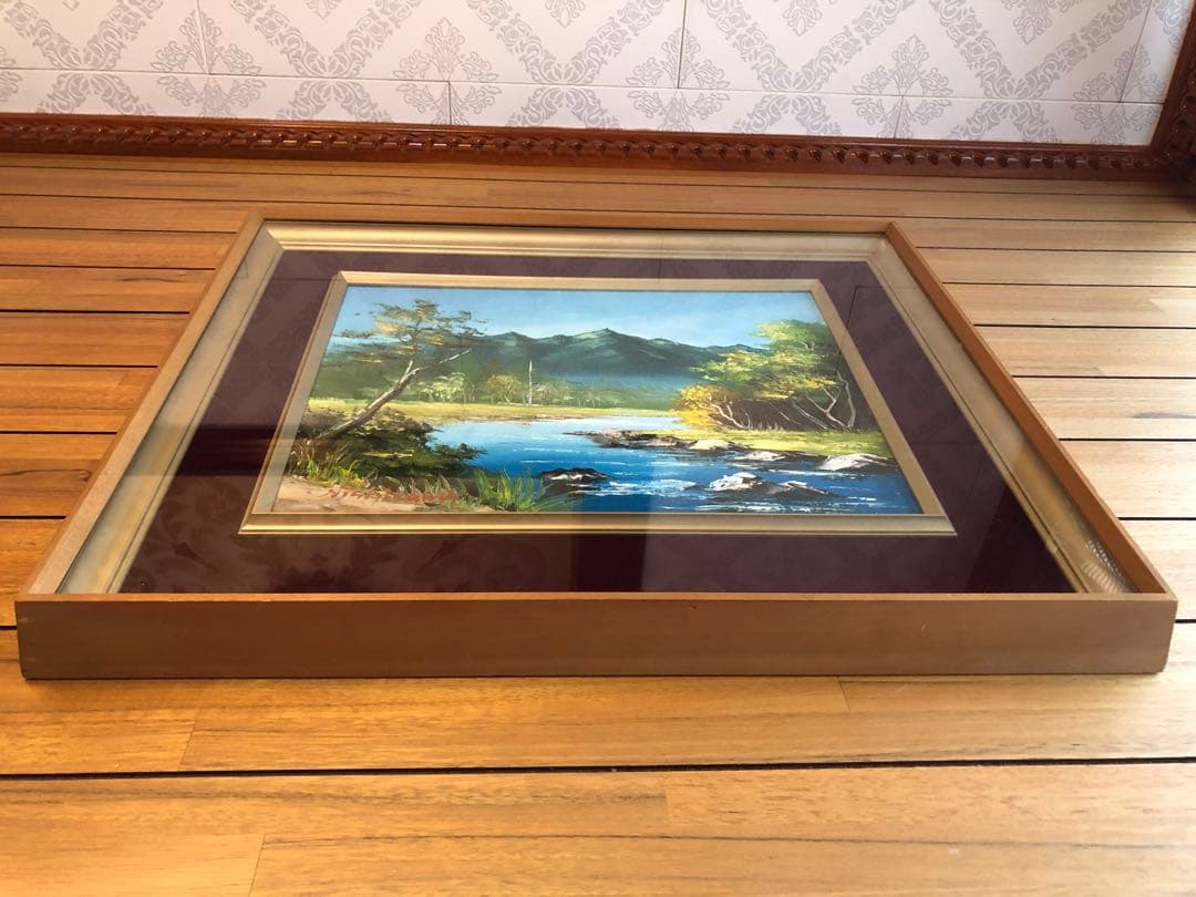 【絵画作品】風景画　西澤画伯　絵画　油絵　アート　F6号　状態優良！