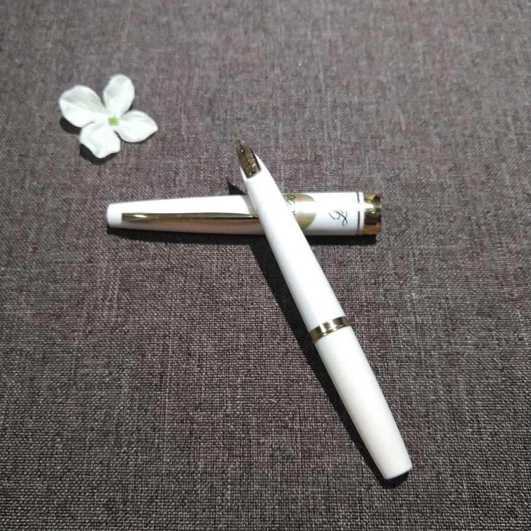 PILOT パイロット Lady レディー X3000 ホワイト 万年筆 18K