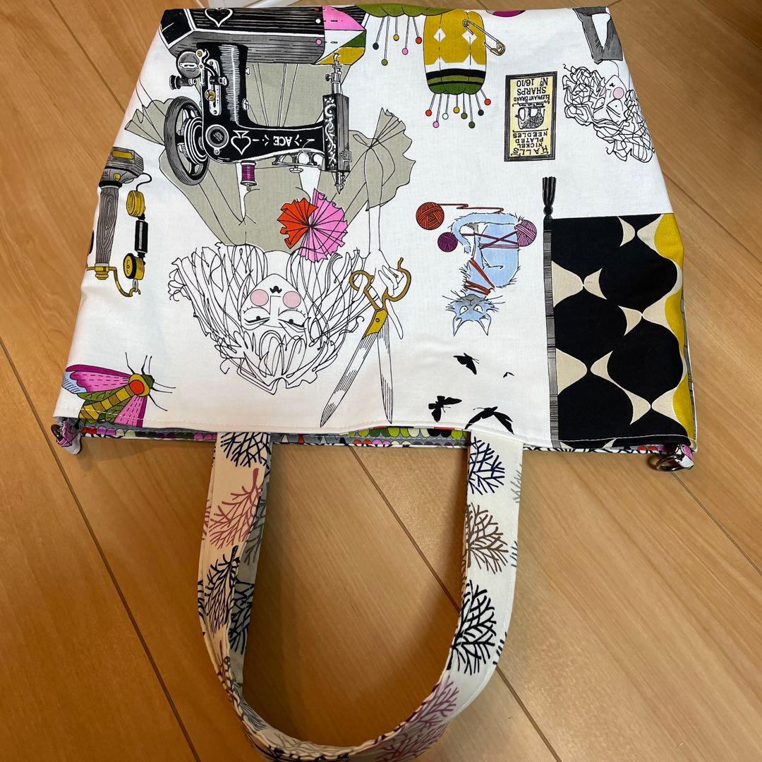 はなはなはち　長財布　やりくり財布　ハンドメイド　トートバッグ