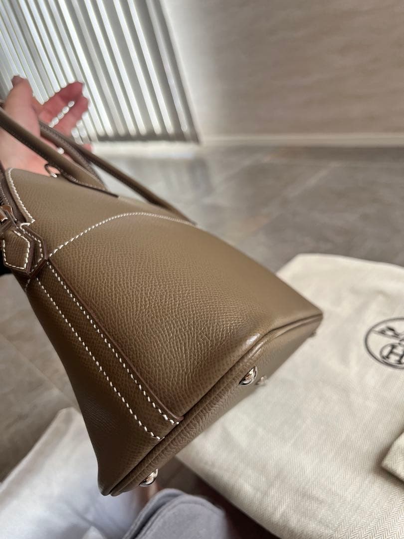 エルメス　ボリード27 ボリードミニ　エトゥープ　マカロンボリード