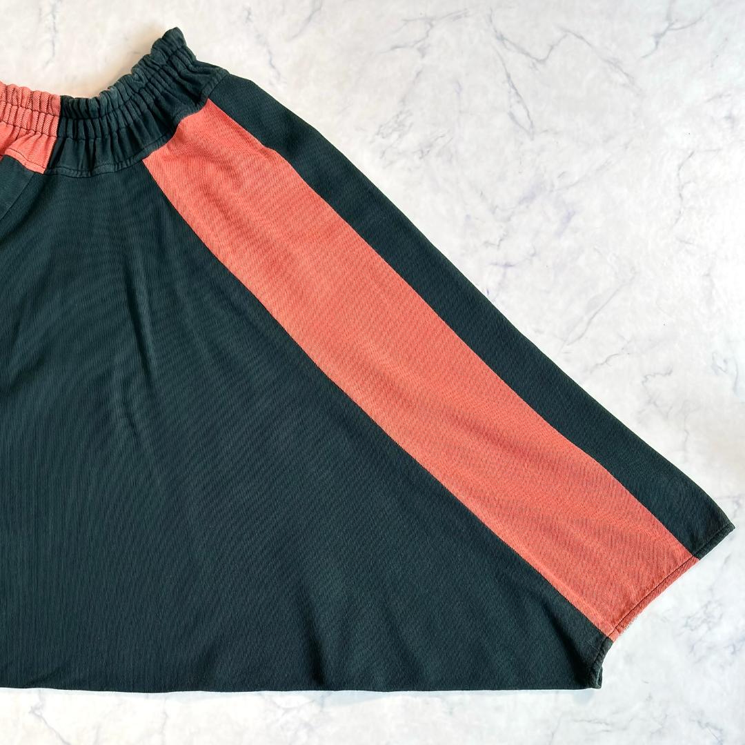 タマキニイメ サルエルパンツ タルンパンツ 深緑 橙 Long rs4