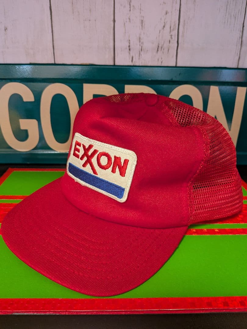 ヴィンテージトラッカーキャップ USA製 アメリカ製 70s-80s EXXON