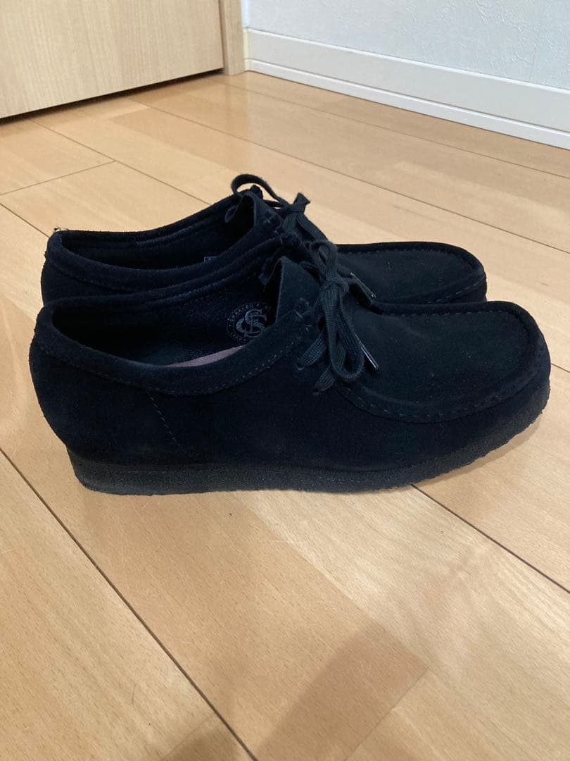 clarks originals ワラビー 黒 uk8 26.0cm