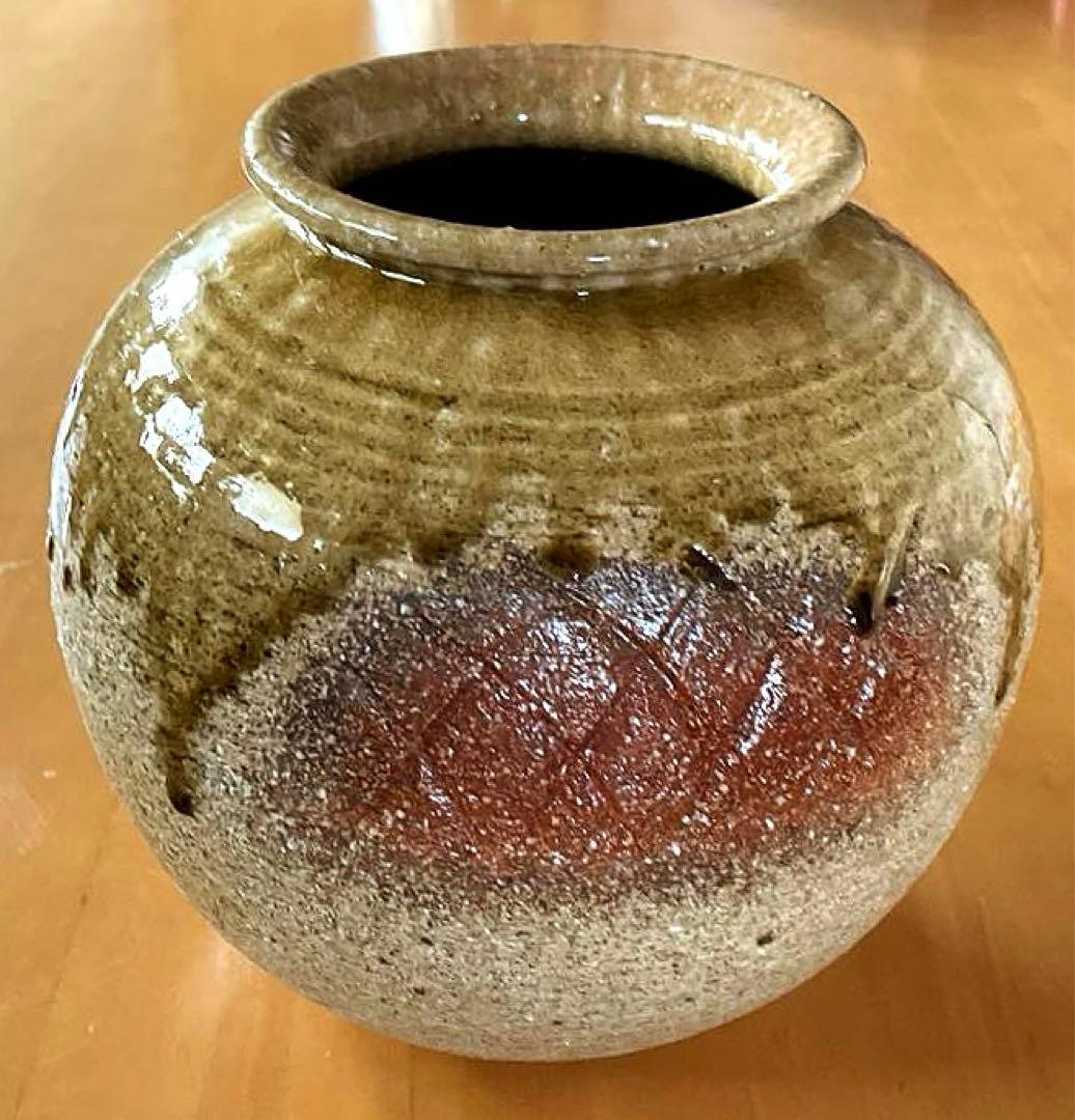 未使用 信楽 手づくり 花器 木箱 未使用