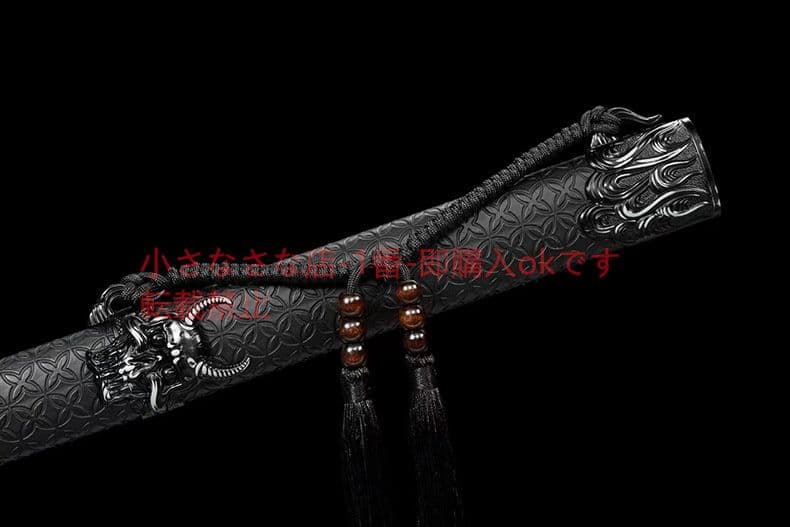黒金古刀 古兵器 武具 刀装具 日本刀 模造刀 居合刀