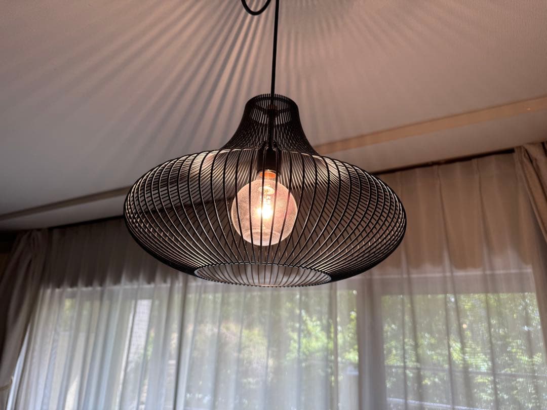 “NEBRASKA” ブラック ワイヤーシェード ペンダントライト